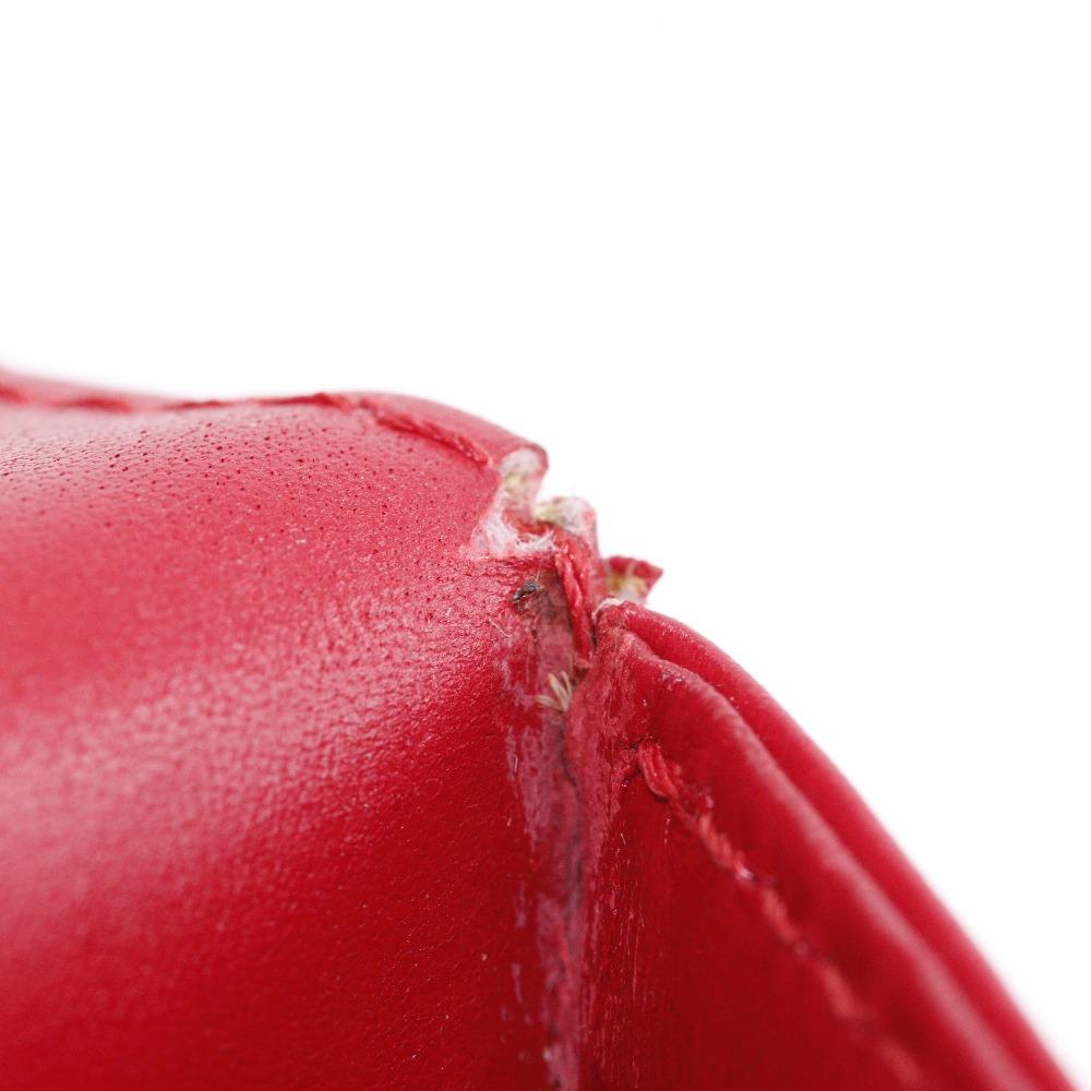 Louis Vuitton Spartan Shoulder Bag M63947 Opera Line Red Calfskin/Epi Leather Women Used