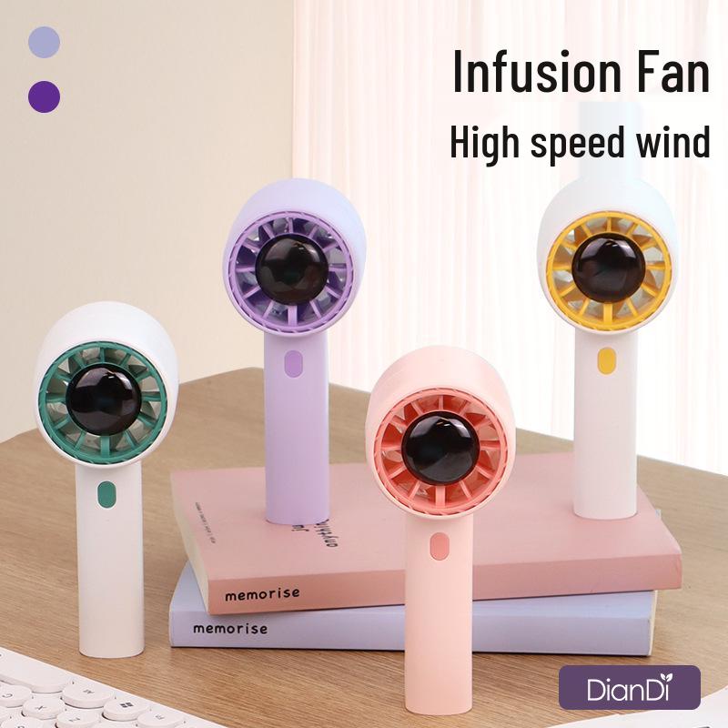Portable Mini USB Desk Fan with Digital Display for Office, Student, Dorm