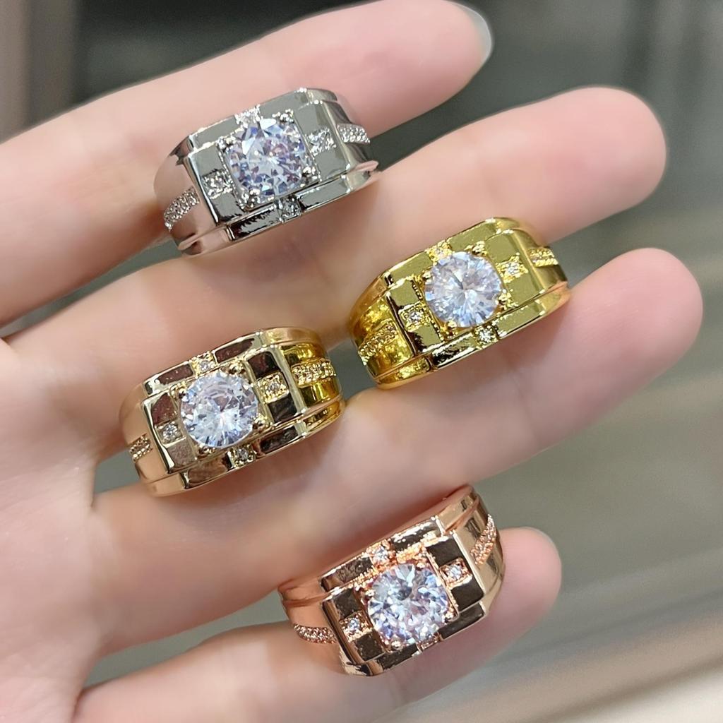 Men’s Fashion Statement Ring - Domineering Diamond Engagement Band