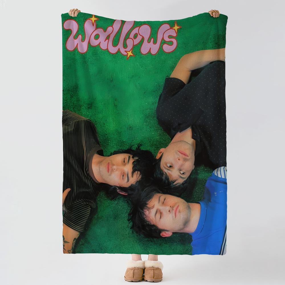 music W-Wallows-s Throw Thick Comfort Flannel Quilt, Multi-scene Use Indoor Outdoor Daily Nap