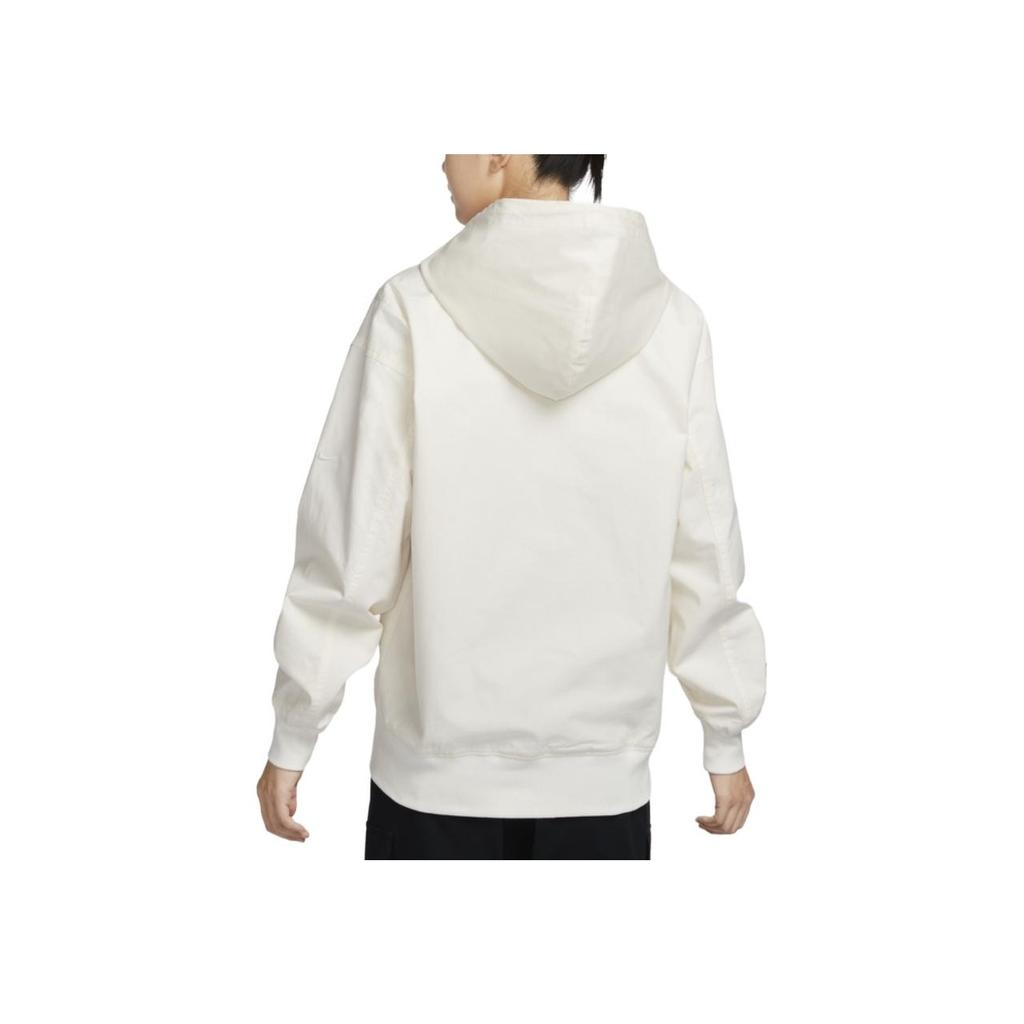 Nike Sportswear Minimalist Oversized Versatile Hooded Zip Jacket Women Jackets Sail Light-Brown FV7775-133