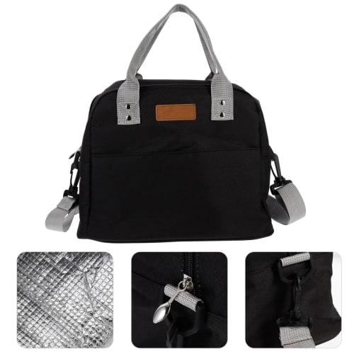 TOYMYTOY Cooler Bag, Lunch Bag, Insulated, Waterproof, Foldable, Cotton Canvas Fabric, Solid Color, Large Capacity, Easy to Carry, Outdoor, Work, Scho