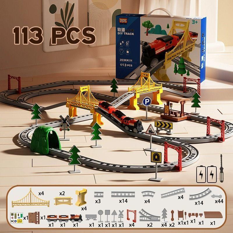 Free Shipping Assembled Fuxing Hao High-Speed Electric Train Set for Toddlers
