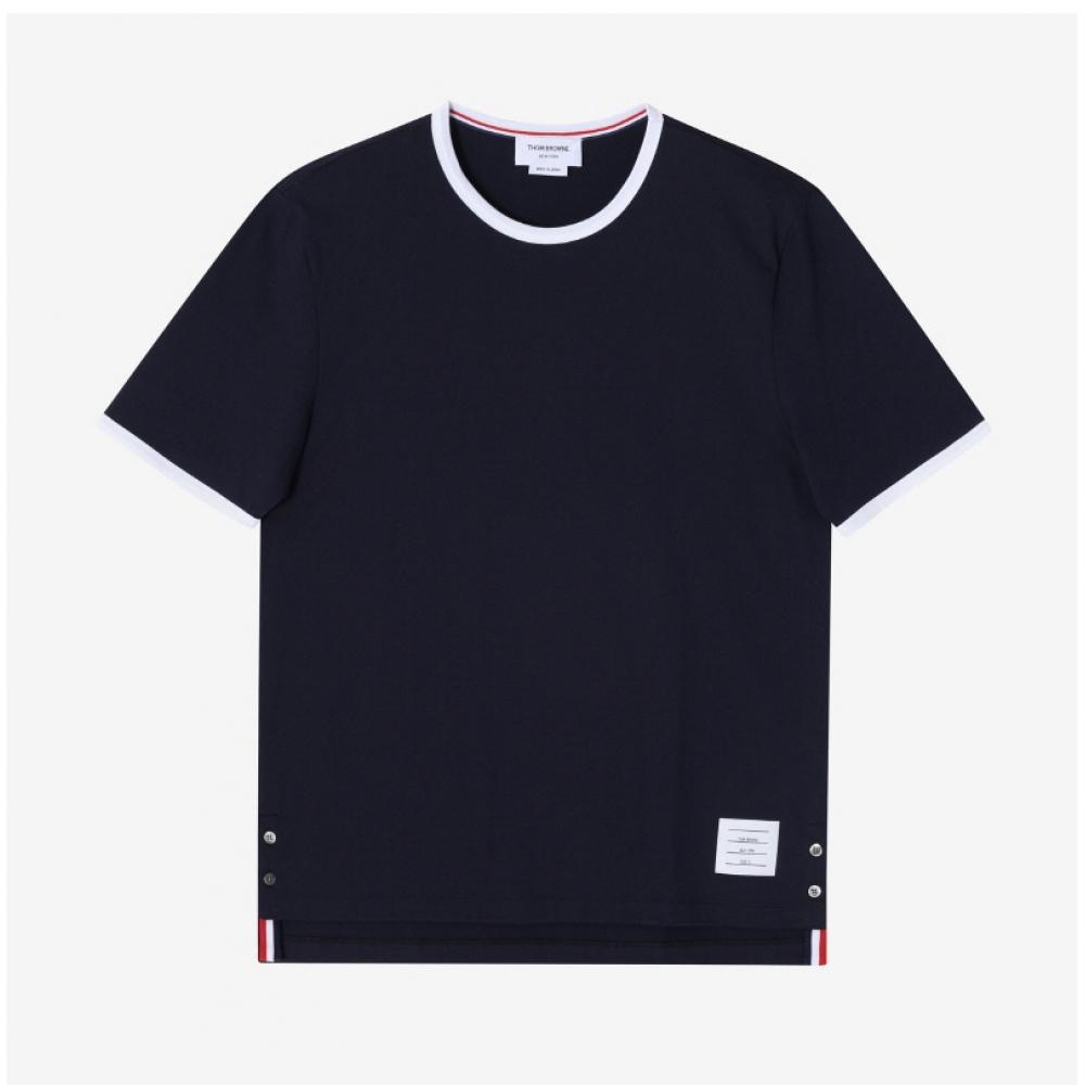 Tom Brown Mjs083a 00042 415 Stripe Contrast Mens Short Sleeve Tee