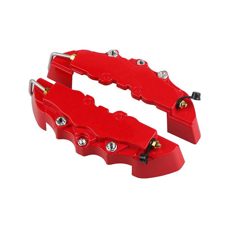 4 Pcs Brake Caliper Covers Red 3D Style Universal Car Disc Front & Rear Kits