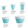 New Design Eco-Friendly BPA Free Handmade Silicone Foldable Collapsible Bowl Dinnerware Drinkware for Camping