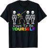 Autismus Skelett Dab Sei Du Selbst T-Shirt