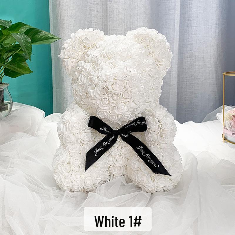 High-Grade Rose Foam Bear Gift - Perfect for Valentine's Day, Anniversaries, and Birthdays