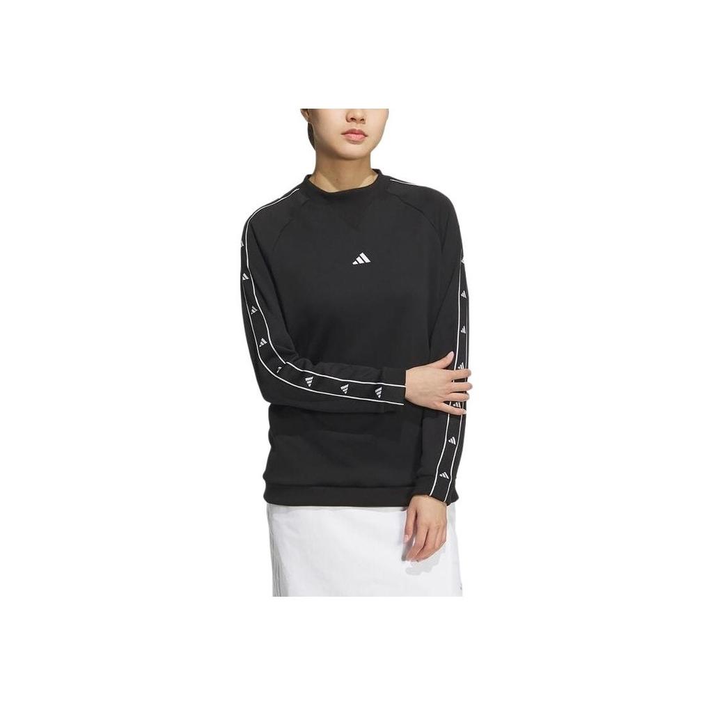 Adidas Aeroready Crew Neck Comfortable Golf Sweatshirt Unisex Sweatshirt Black JE1445
