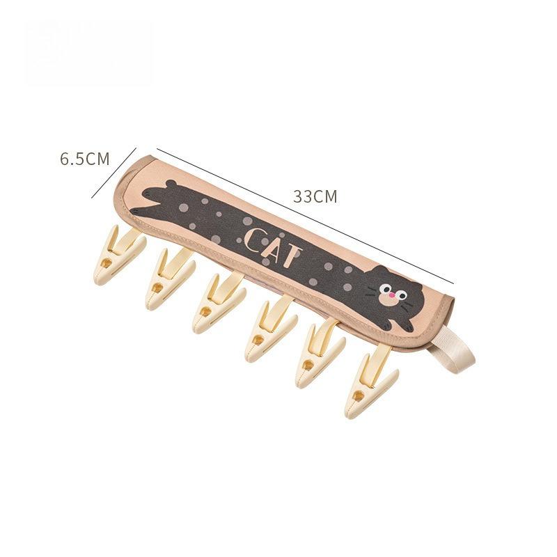 Portable Hangers Go Out To Dry Clothes Travel Hotel Underwear Socks Clips Folding Drying Racks