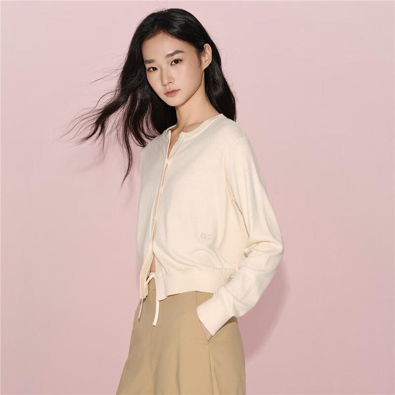 GIORDANO CONCEPTS Women's Embroidered Wool Blend Cardigan