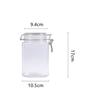 Square Clip 1250ml Sealing Jar Clear Organization Container Organizer for Kitchen Candy Biscuits Cookie Seal Lid Containers