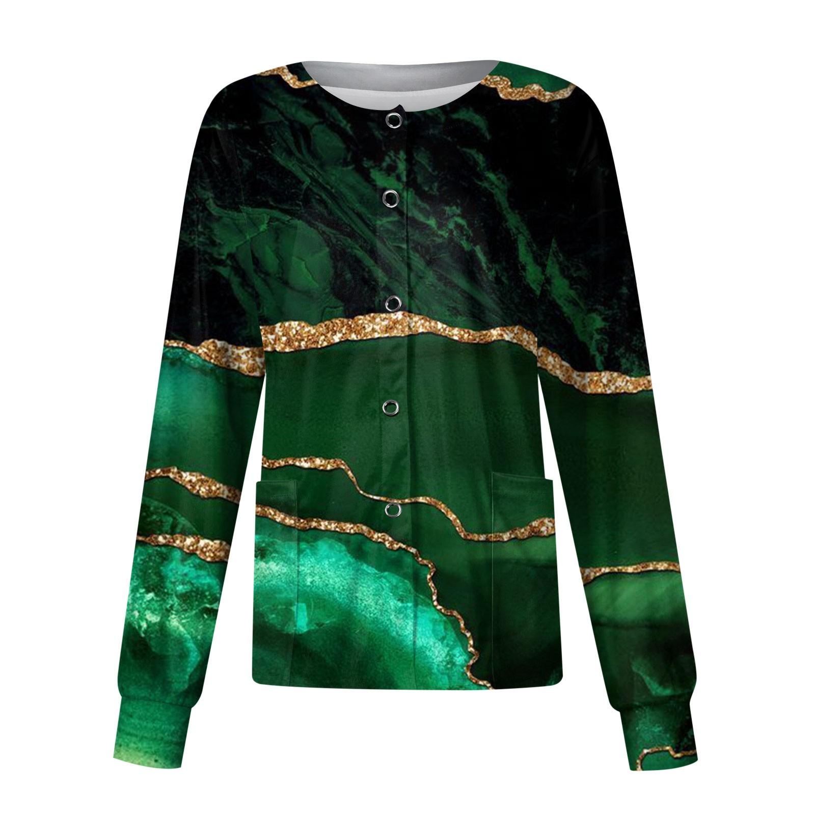 

Женский однобортный защитный комбинезон с длинным рукавом и карманом, рабочий воротник-стойка, кардиган, куртка, топ XXXL