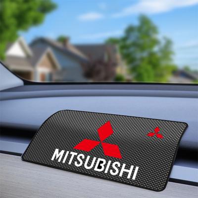 Car Dashboard Sticky Anti-Slip PVC Mat Silicone Anti-Slip Storage Mat For Ralliart Outlander Pajero Lancer ASX