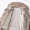 Womens Faux Fur Coat Long Sleeve Oversized Winter Warm Outerwear Camel Coffee Color