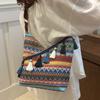 High End Ethnic Style Bag for Women New Commuter Tote Bag for Women Ins Large Capacity Single Shoulder Crossbody Bag for Women