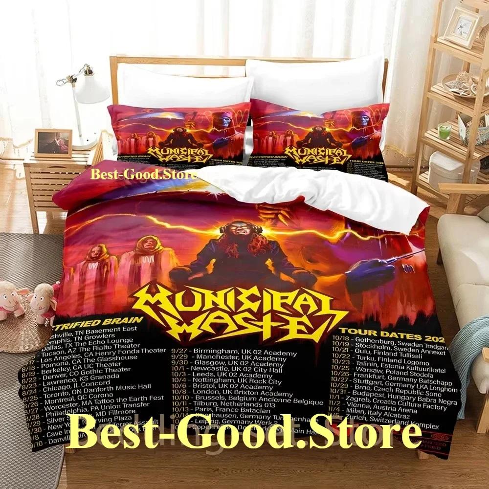 Municipal Waste Bedding Set Single Twin Printed Bed Set With Pillowcase Bed Duvet Cover Soft Single Double Queen Super King Size