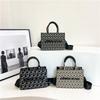 New street photography mix and match contrasting color tote bag portable shoulder messenger trendy women's bag