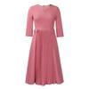 Damen Herbst Neue Mode Temperament Elegante Einfarbig Plissee Kleid