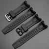 Stalimy G-SHOCK Compatible Waterproof Strap for Casio GST-S210 GST-W110 GST-W100 GST-S110 GST-S100 GST-B100 GST-S300 (Black)