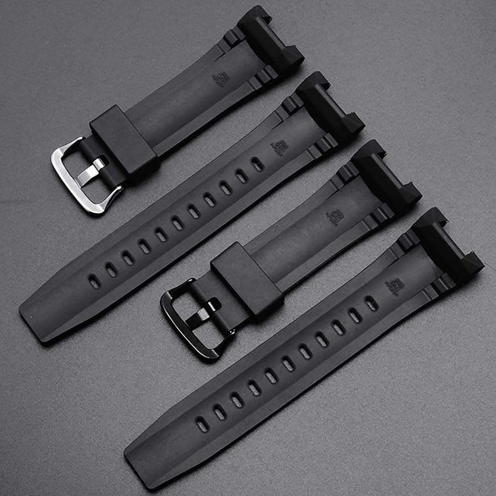 Stalimy G-SHOCK Compatible Waterproof Strap for Casio GST-S210 GST-W110 GST-W100 GST-S110 GST-S100 GST-B100 GST-S300 (Black)
