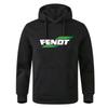 Mens Hooded Sweatshirt With FENDT Letter Print Loose Fit Casual Pullover