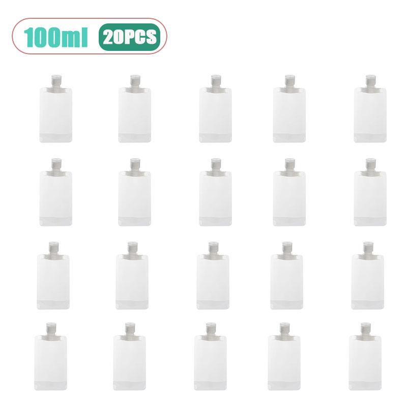 10-30Pcs Reusable Squeeze Travel Pouches Empty Bottles Refillable For Lotion Shampoo Toiletries Liquid Cosmetic Carry On Bag