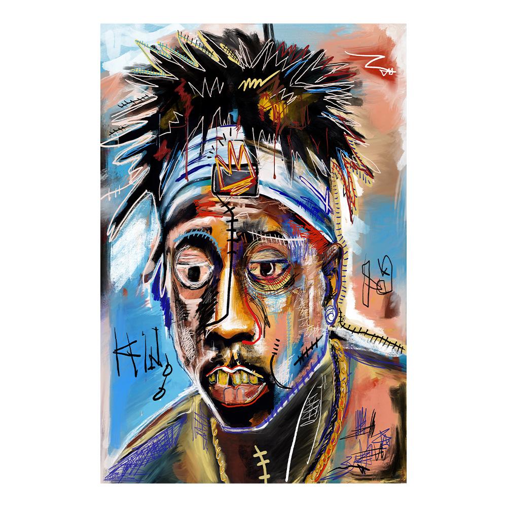 Portrait Canvas Paintings Wall Posters Graffiti  Art Canvas Modern Wall Art Canvas Pictures Home Decoration Background