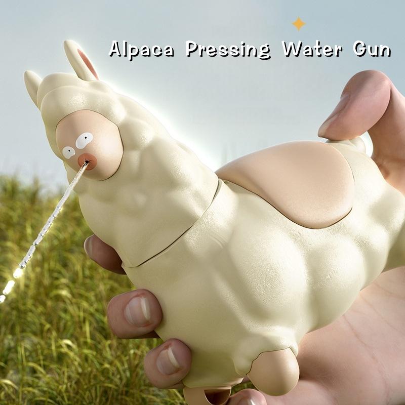 Alpaca Water Gun Children's Toy Handheld Continuous Water Spraying Sprinkler Outdoors Boys Girls Pool Garden Fights Game Gift