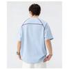 Men Raglan Sleeve Contrast Stitch T Shirt Short Sleeve Crew Neck Oversized Casual Top for Men