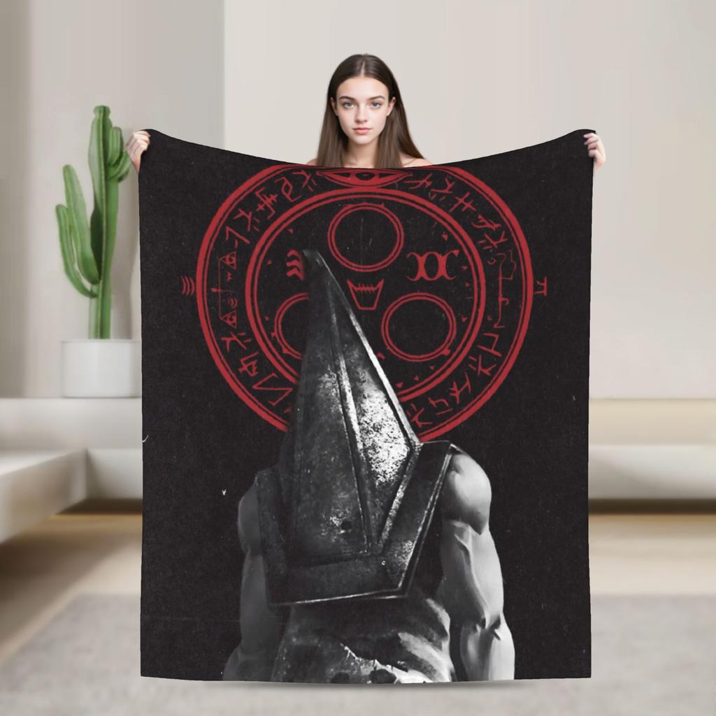 Silent Hill Horror Movie Games Super Soft Blankets Plush Bedding Throws Comfortable Couch Chair Flannel Bedspread Sofa Bed Cover