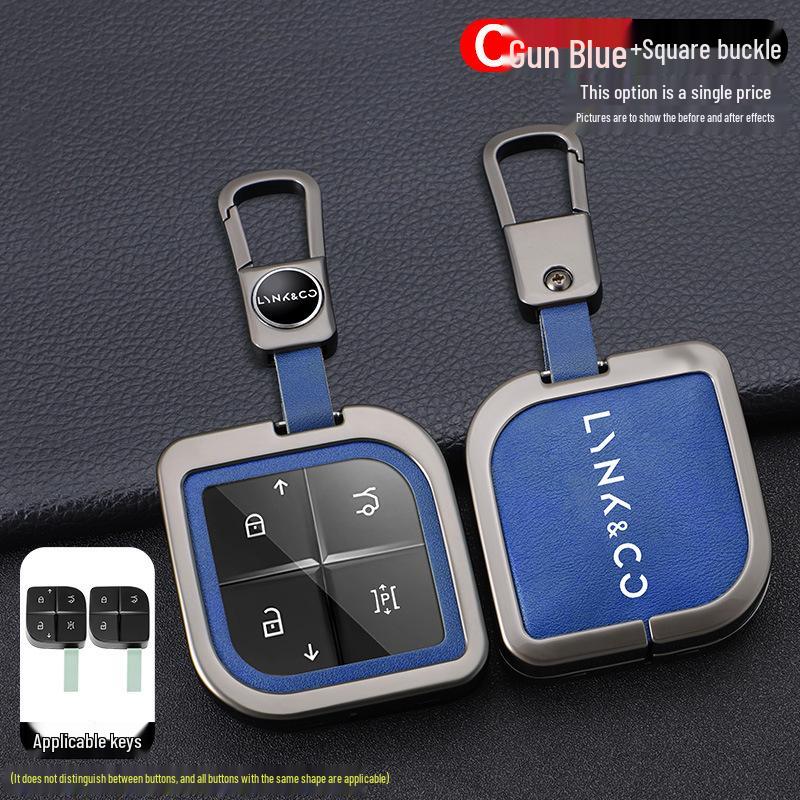 Lynk & Co 08 Schlüsselhülle 2023: Metall-Schnallen-Schutzhülle für 08EMP-Fernbedienung