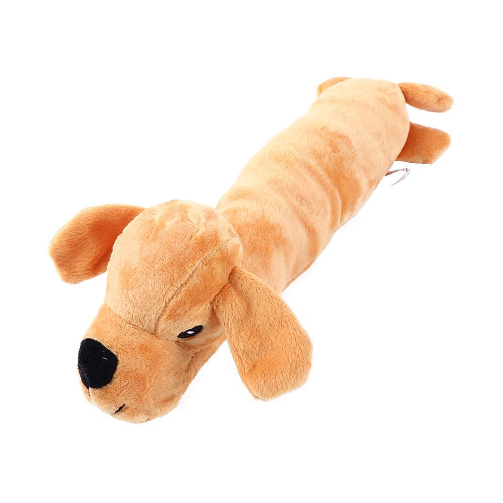 Bite Resistant Durable Accessories Playing Interactive Toys for Puppy Cat Dog Chew Toys Dog Squeaky Toys Pet Supplies Plush Dog жёлтый