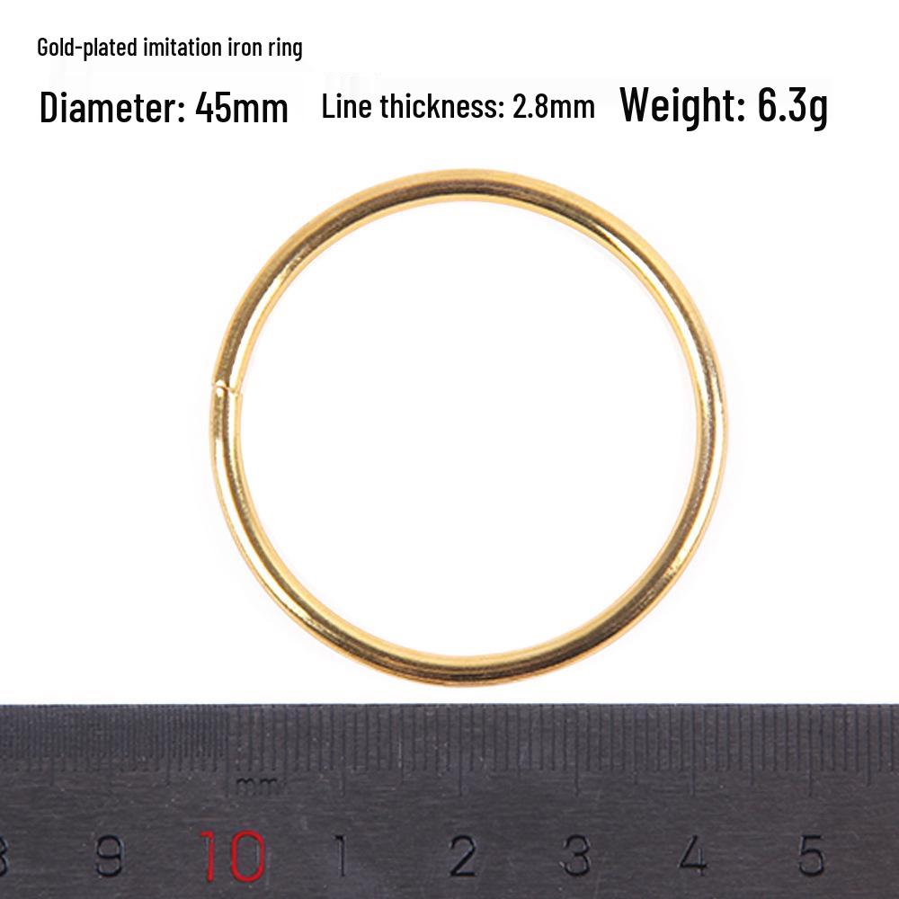 Dream Catcher Gold-Plated Iron and Steel Wire Rings, Various Sizes