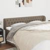 VidaXL Headboard with Ears Taupe 183x23x78-88 Cm Fabric3117498