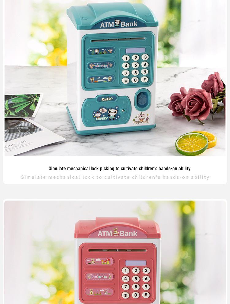 Kids' Smart ATM Piggy Bank with Face & Fingerprint Recognition
