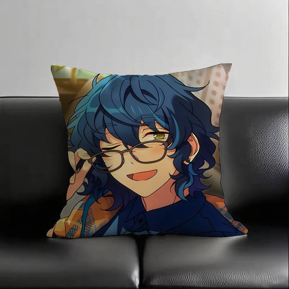 1pc Tsumugi Aoba Pillow Case Fashion Square Pillowcase Bedroom Sofa Room Ins Decoration Leisure