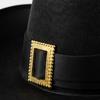 Feathered Musketeer Character Hat with Cloth Construction, Hatband and High Profile for Halloween Costume Parties