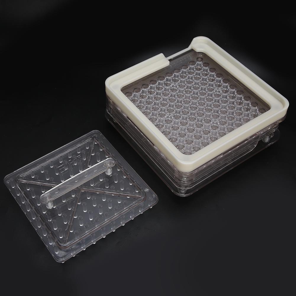 0# 100 Holes Capsule Powder Filler Plate Acrylic Transparent Capsule Manual Filling Tool