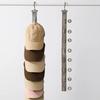 Hanging Cap Storage Organizer 10 Clips Adjustable Rope Hat Rack Holder for Wardrobe Bedroom Travel Daily Use