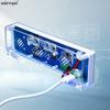 DIY Soldering Electronic with Music Spectrum LED Display Desktop Ambient Light Sound Control Suitable for Learning