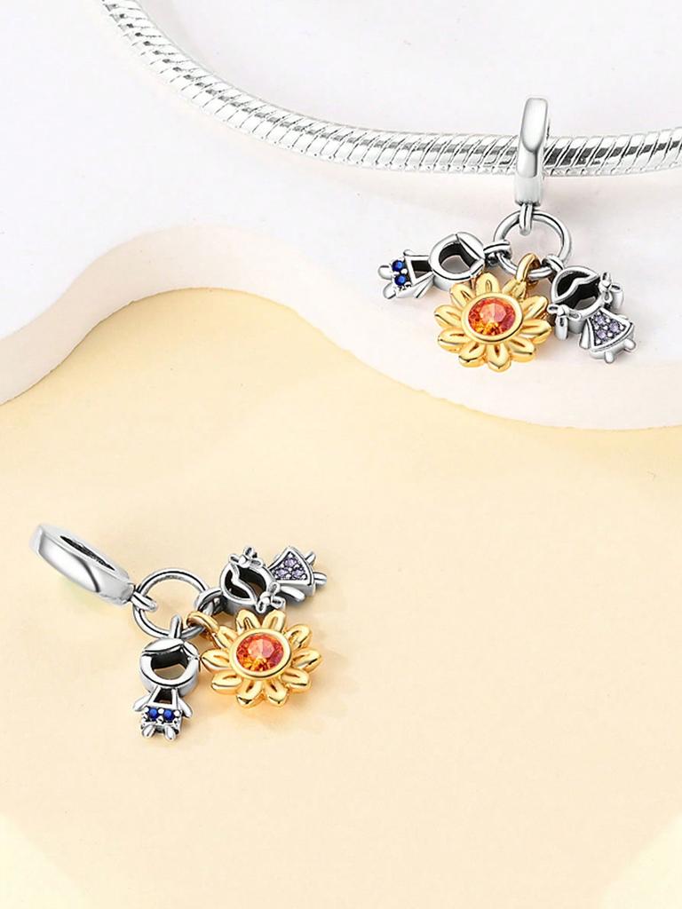 Charms Plata Utumnacornsfallen Andflowers Beads For Charmsoriginales Bracelet Beads Jewellery Making Women'S Gift