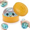 Simulated Steamed Buns Squishy Rebound Soft Squeeze Stress Ball with Bamboo Steamer Box Anti-Stress Toy Sensory Creative Gift