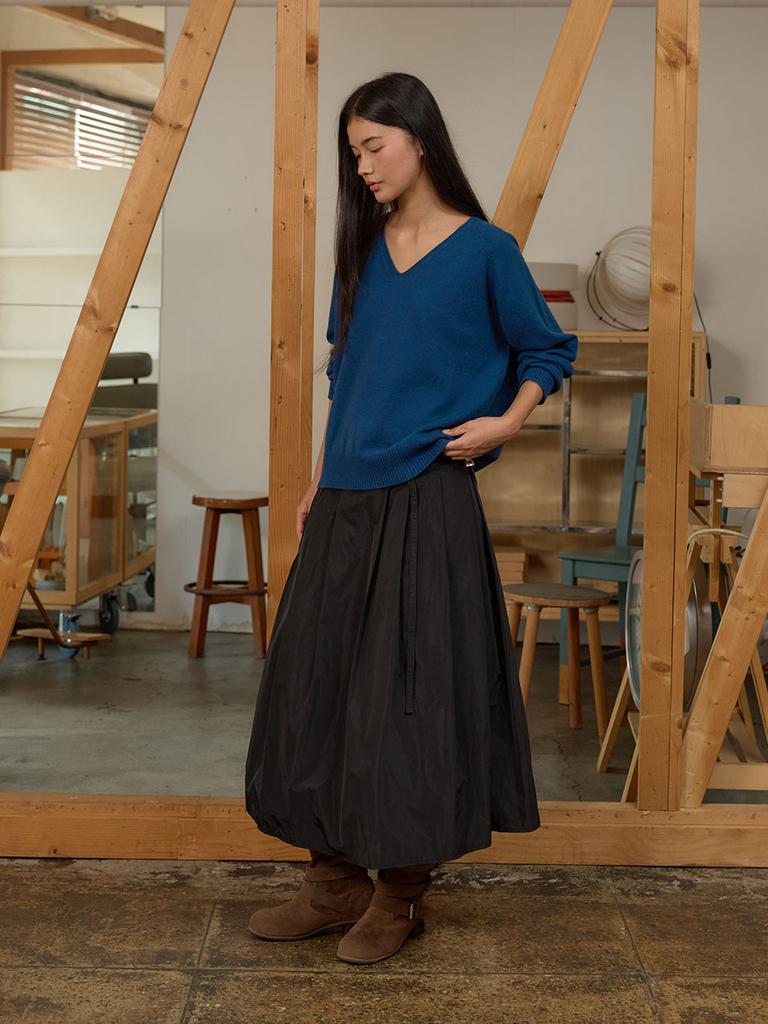 MUEMUER V-Neck Knit Pullover Mu2678Po804M_Blue