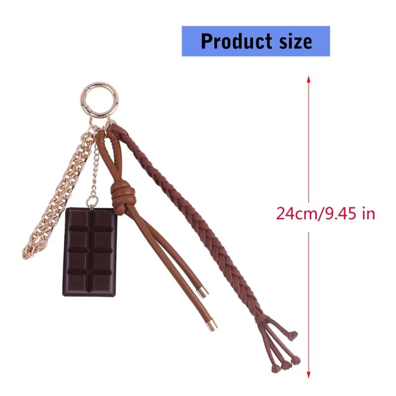 Fashionable Food Shape Keychain Bag Ornament Compact Decorative Keyring Bags Accessories Suitable For Various Occasion