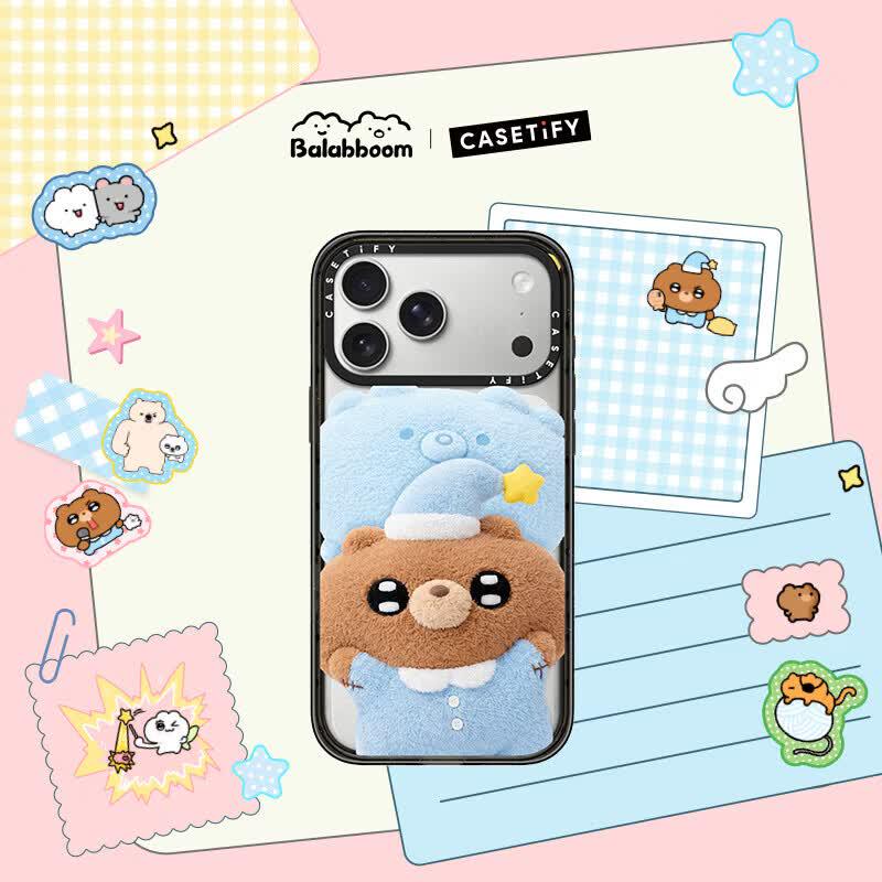 CASETiFY Balabboom Я люблю тебя Прозрачный Черный MagSafe Чехол для iPhone