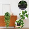 Hanging Datura Eucalyptus Wall Decoration with Faux Potted Plant and Flowers