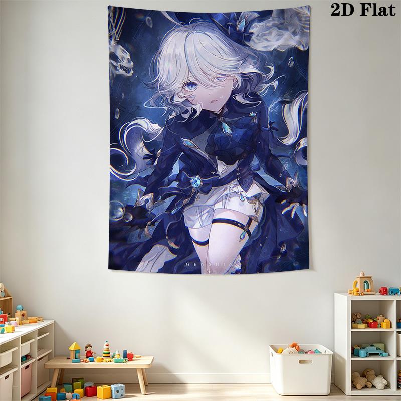 Genshin Impact Fina Pattern Home Decor Tapestry, Wall Hanging, Decorative RV Wall Cloth.SGT0917571