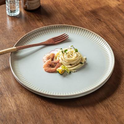 Plate Household Retro Style Dining Plate Ceramic Plate Tableware Premium Pasta Plate Restaurant Commercial Catering Round Plate