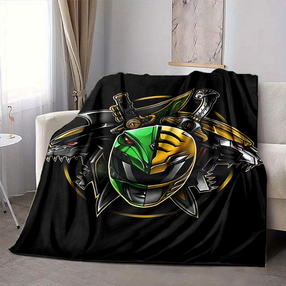 1pc Power Rangers Soft Comfortable Blanket Digital Print, All Season Multipurpose Knit Fabric Bedding, Office, Sofa Home Decor Blanket